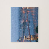 HONGARIJE, Boedapest: Szechenyi (chain) Bridge, 3 Legpuzzel (Verticaal)