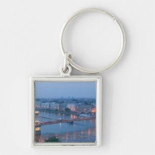 HONGARIJE, Boedapest: Szechenyi (Ketting) Brug, 3 Sleutelhanger