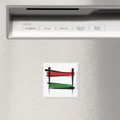 Hongarije Borstel Vlag Magneet (Insitu (Vaatwasser))