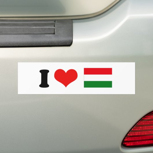 Hongarije Bumpersticker (Op auto)