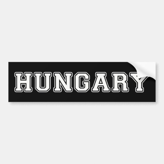 Hongarije Bumpersticker (Voorkant)