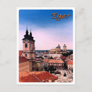 Hongarije - Eger - Belvarosa - Briefkaart