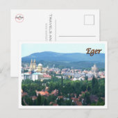 Hongarije - Eger- Briefkaart (Voorkant / Achterkant)