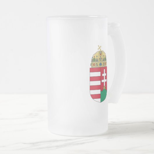 hongarije embleem matglas bierpul (Voorkant rechts)