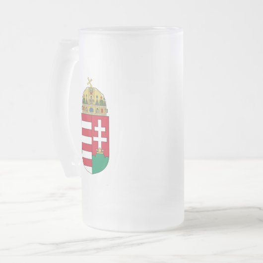 hongarije embleem matglas bierpul (Voorkant links)