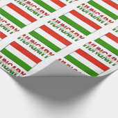 Hongarije en Hongaarse vlag Gift Cadeaupapier (Hoek)