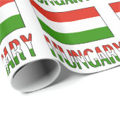 Hongarije en Hongaarse vlag Gift Cadeaupapier (Rol Hoek)