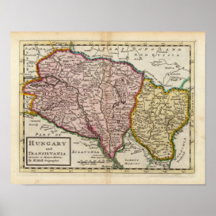 Hongarije en Transilvania Poster