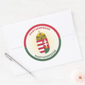Hongarije Erfgoed Embleem Ronde Sticker (Envelop)