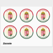 Hongarije Erfgoed Embleem Ronde Sticker (Vel)