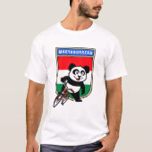 Hongarije fietst Panda T-shirt (Voorkant)