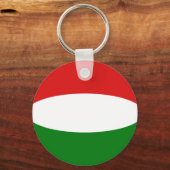Hongarije Fisheye Flag Sleutelhanger (Voorkant)