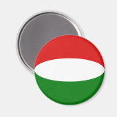 Hongarije Fisheye Vlag Magneet (Voorkant / Achterkant)