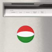 Hongarije Fisheye Vlag Magneet (Insitu (Vaatwasser))