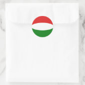 Hongarije Fisheye Vlag Sticker (Tas)