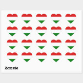 Hongarije Flag Heart Sticker (Vel)