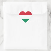 Hongarije Flag Heart Sticker (Tas)