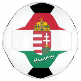 Hongarije Football en Hongaarse vlag / sport Voetbal