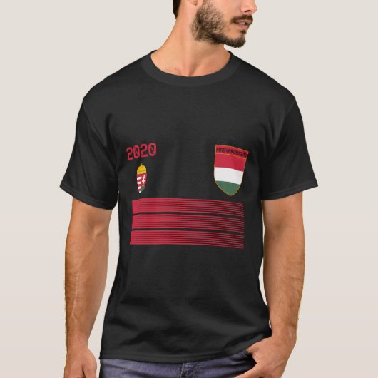 Hongarije Football Jersey 2020 Magyarország Voetba T-shirt (Voorkant)