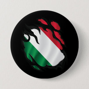 Hongarije Gekopieerde vlag Ronde Button 7,6 Cm