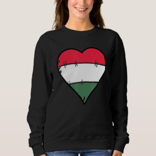 Hongarije Hart Hongaarse vlag Trui