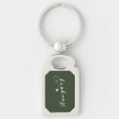 Hongarije Heart Keyring, Hongaars Sleutelhanger (Voorkant)