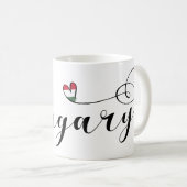 Hongarije Heart Mok, Hongaars Koffiemok (Voorkant rechts)