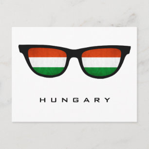 Hongarije heeft aangepaste tekst en kleuren briefk briefkaart