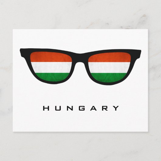 Hongarije heeft aangepaste tekst en kleuren briefk briefkaart (Voorkant)