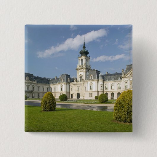 HONGARIJE, het Balatonmeer, KESZTHELY: 2 Vierkante Button 5,1 Cm (Voorkant)