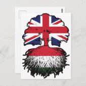 Hongarije Hongaars Brits Verenigd Koninkrijk Briefkaart (Voorkant / Achterkant)