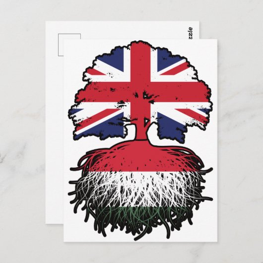 Hongarije Hongaars Brits Verenigd Koninkrijk Briefkaart (Voorkant / Achterkant)