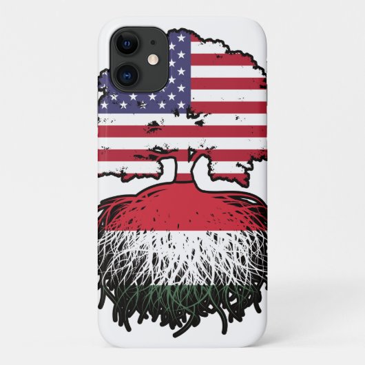 Hongarije Hongaarse Amerikaanse Verenigde Staten Case-Mate iPhone Case (Achterkant)