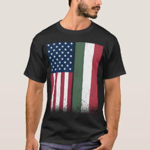 Hongarije Hongaarse Amerikaanse vlaggen trots VS H T-shirt