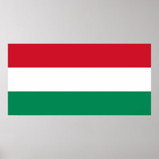 Hongarije - Hongaarse nationale vlag Poster (Voorkant)