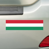 Hongarije/Hongaarse vlag Bumpersticker (Op auto)