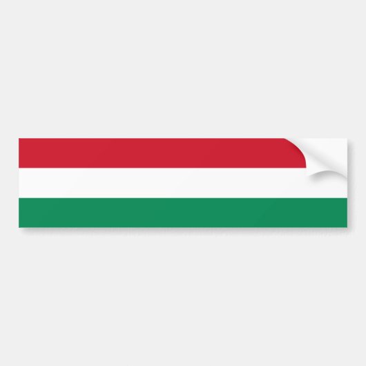 Hongarije/Hongaarse vlag Bumpersticker (Voorkant)