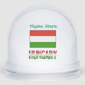 Hongarije Hongaarse vlag Groen gepersonaliseerd Sneeuwbol (Voorkant)