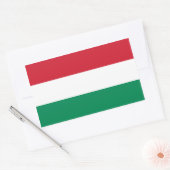 Hongarije/Hongaarse vlag Rechthoekige Sticker (Envelop)