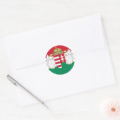 Hongarije, Hongarije Ronde Sticker (Envelop)