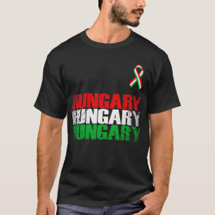 Hongarije, Hongarije vlag, vlag van Hongarije. T-shirt