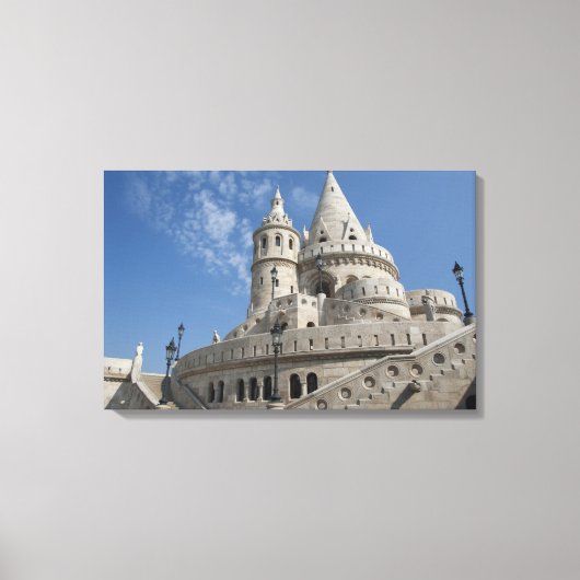 Hongarije, hoofdstad Boedapest. Buda, Castle 2 Canvas Afdruk (Voorkant)