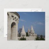 Hongarije, hoofdstad Boedapest. Buda, Castle Briefkaart (Voorkant / Achterkant)