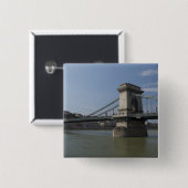 Hongarije, hoofdstad Boedapest. Historisch 3 Vierkante Button 5,1 Cm (Voorkant /achterkant)