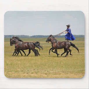 Hongarije horseman en paarden muismat