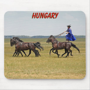 Hongarije horseman en paarden muismat