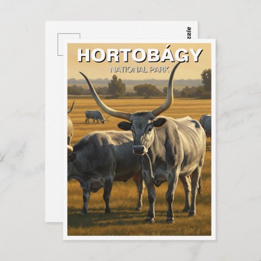 Hongarije Hortobagy Nationaal Park Reizen Briefkaart (Voorkant / Achterkant)