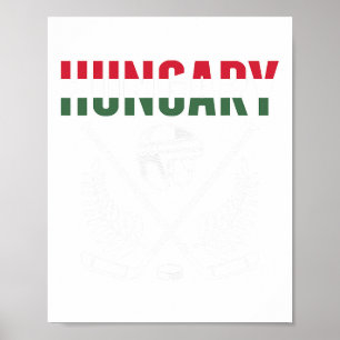 Hongarije IJshockeyfans Jersey Steun Hongaarse H Poster