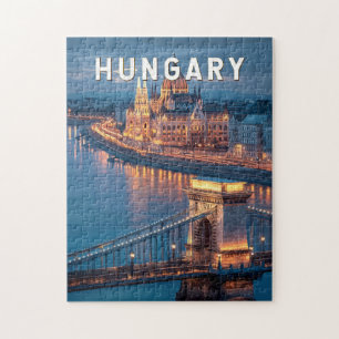 Hongarije Illustratie Reis Kunst Vintage Legpuzzel
