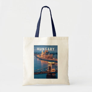 Hongarije Illustratie Reis Kunst Vintage Tote Bag